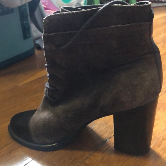 Franco Sarto brown lace up booties - Picture 2 of 3